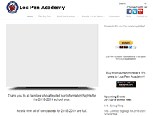 Tablet Screenshot of lospenacademy.org